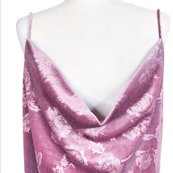 Y2K Charlotte Russe Dress 1X Velvet Burnout Fairy Coquette Girl Vintage Cowl - Picture 6 of 10